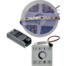 Powerr Led Aydınlatma 10 Metre 12 Volt 60 Pixel Ledli 8 mm 6500K Beyaz Iç Mekan LED Dokunmatik Duvar Kontrol Ünitesi 10A Trafo Set