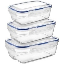 Asude ASD029 Şeffaf Saklama Kabı Seti 3'lü