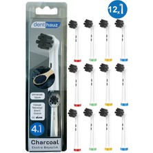 Rovexa Charcoal - Aktif Karbon Ekstra Beyazlık Oral B Şarjlı Diş Fırçası Yedek Başlığı