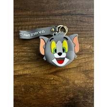 Gülümse Gel Çocuk Tom Jeri Silikon Cüzdan Bozuk Para Cüzdanı Çanta Süsü Charm Anahtarlık 1 Adet