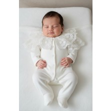 Eda Baby Lüks Dantel Pelerinli Bebek Tulumu - Mevlüt ve Hastane Çıkışı