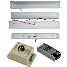 Powerr Led Aydınlatma 10 Adet 12 Volt 4 Watt 6500K Beyaz Işık Samsung Ledli Pergola Manuel Dimmer 5A Slim Trafo Set