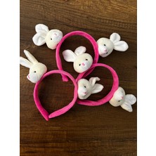 Gülümse Gel 1 Adet Ayıcık Tavşan Kız Çocuk Peluş Taç Pelüş Taç Toka Y2K Kpop Kore