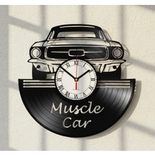 Craftverse Muscle Car Temalı Plak Duvar Saati