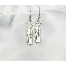 Herşey Nota Little Prince Karakter Küçük Prens Silver Küpe