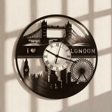 Craftverse London Şehir Silüeti Plak Duvar Saati