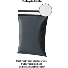 Poşetify Balonlu Gri Kargo Poşeti 45X55+5 cm | 10 Adet | Bantlı Patpatlı Kargo Poşeti | Balonlu Naylon Torba
