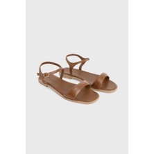 Love My Body Deri Sandalet Camel 165L9604000