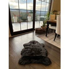 Doğuş Peluş Halı A Post Siyah Yumuşak Dokulu Peluş Halı Tek Kafa Post