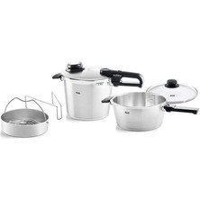 Fissler Vitavit Premium Mat Düdüklü Tencere 6.0 L + 3.5 L