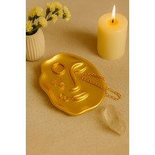 Zeroxo Soyut Yüz Figürlü Dekoratif Takı Tabağı