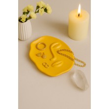 Zeroxo Soyut Yüz Figürlü Dekoratif Takı Tabağı