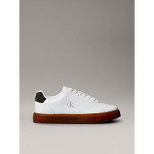 Calvin Klein Erkek Classic Cupsole Lace Up Deri Sneaker