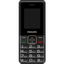 Philips E6105 4g Çift Sim Kartlı Tuşlu Cep Telefonu Siyah