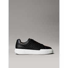 Calvin Klein Erkek Chunky Cupsole Lace Up Deri Sneaker