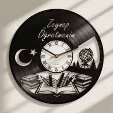 Craftverse El Yapımı Öğretmenim Temalı Plak Duvar Saati - Kişiselleştirilebilir