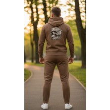 Czmd Anatomical Camel Core Track Set – Kurukafa Baskılı Gofre Eşofman Takımı