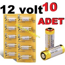 Ata Elektronik 2 Kart 10 Adet  Oyuncak Alarm Araç Garaj  Kepenk Kumanda Pili 23 A 12 Volt Alkalin Pil 23A 12V 23A Alkalıne Pil Alarm Kumandası Kapı Zili Pili 10 Adet