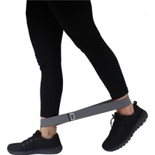 Feyza Design Çok Amaçlı Spor Direnç Bandı, Gri, Esneklik ve Güç Artırıcı