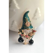 New Obsessions Gnome Büyük Şapkalı Cüce Broş