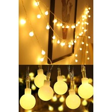 5 Metre 8 Renkli Animasyonlu LED Işıklı Top Küre Dizeleri Gün Işığı