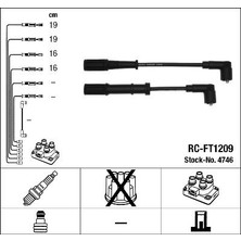 Ngk 4746 RC-FT1209 Buji Kablosu Tk Albea Sole-Palıo Sole 1.4 8V-DOBLO-DOBLO Kargo 1.4ie-Grande Punto 1.2 55195775-55195776