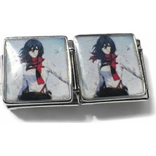 Poseidons Jewellery Anime Figürlü Italyan Charm | Paslanmaz Çelik Bileklik Uyumlu Kare Charm