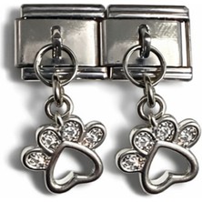 Poseidons Jewellery Italyan Charm Kalpli Pati Figürlü Taşlı Bileklik Uyumlu Modül