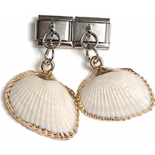 Poseidons Jewellery Deniz Kabuğu Figürlü Italyan Charm – Çelik Bileklik Uyumlu Sallantılı Charm