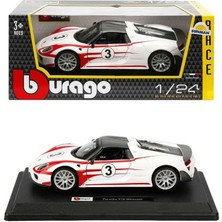 Belle Fusion Bfs   28009 Burago Porsche 918 Spyder 1:24 Model Araba -Sunman