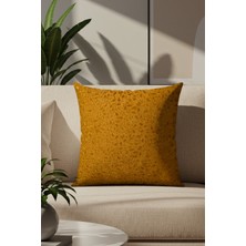 Sezyon Yuna Desenli 50x50 Hardal Kırlent Kılıfı