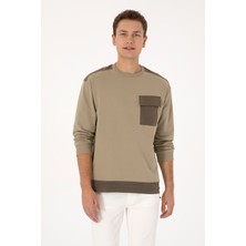 U.s. Polo Assn. Erkek Açık Haki Sweatshirt 50316401-VR183