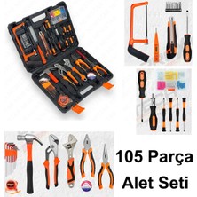 Depolife 05 Parça Profesyonel Çanalı Alet Takımı Pense Ingiliz Lokma Saatçi Çekiç Yan Keski Boru Anahtar Seti