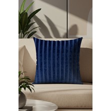 Sezyon Elya Desenli 45X45 Lacivert Kırlent Kılıfı