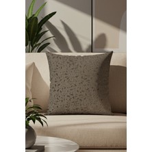 Sezyon Yuna Desenli 50X50 Mocha Renkli Kırlent Kılıfı