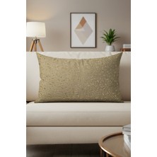 Sezyon Yuna Desenli 40×60 Açık Kahverengi Kırlent Kılıfı