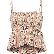 F21 Büzgü Detaylı Bluz