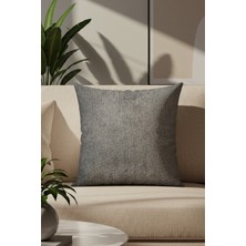 Sezyon Toya Desenli 45×45 Zeytin Grisi Kırlent Kılıfı