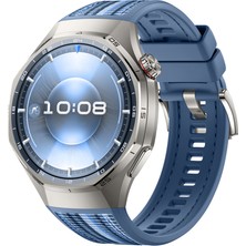 Sneezy Huawei Watch Gt6 Pro 46MM Ile Uyumlu Örgü Desen Metal Tokalı Silikon Akıllı Saat Kordonu