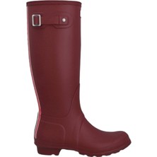 Hunter Originals Wellington Tri Colour Logo Kadın Bordo Uzun Bot Kadın Bordo Uzun Bot Wft2353rma-Me