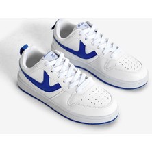 Tonny Black Kadın Beyaz Sax Termo Taban Şerit Detaylı Bağcıklı Spor Ayakkabı