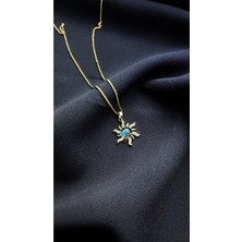 Glossy Jewelery Güneş Figürlü Taşlı Kolye