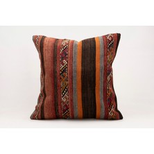 Kilim Wholesale El Yapımı Kilimden Yapılmış Vintage Kırlent Kılıfı, YÜN,50X50CM