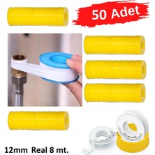 Depolife Teflon Sızdırmazlık Bandı Sıhhi Tesisatcı Boru Montaj Bandı Paso Teflonu 50 Adet Ptfe Bant