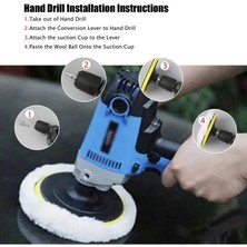 Brentino Araba Pasta Cila Seti Yün Keçe Sünger Başlık ve Bağlantı Vidalı Parlatma Parlaklık Bakım Seti