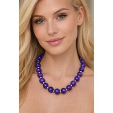 TRENDHAZAN Büyük Akrilik Boncuklu Tasarım Kadın Kolye