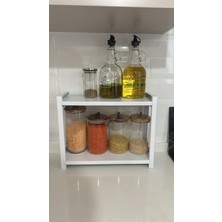 FORMVİA Metal Raf Çok Amaçlı Raf Mutfak Rafıtezgah Üstü Raf