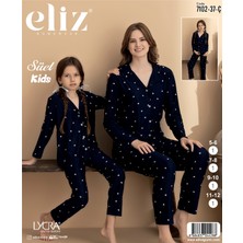 Eliz Kız Çocuk Pijama Takımı Süet Kumaş 5-12 Yaş