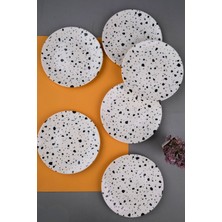 Tabak Evi Porselen Sidereal Pasta Tabağı 19,50CM Sd1 6 Kişilik 6 Parça