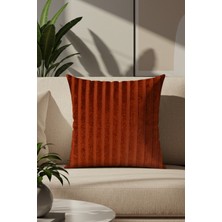 Sezyon Elya Desenli 45X45 Kiremit Kırlent Kılıfı